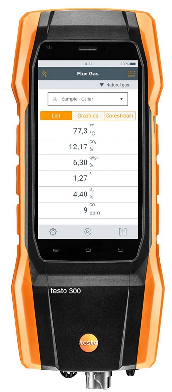 Testo 0633 3002 71 Gas detector, analyzer